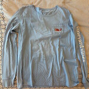WOMENS LONG SLEEVE VINEYARD VINES FOOTBALL SHIRT, MEDIUM